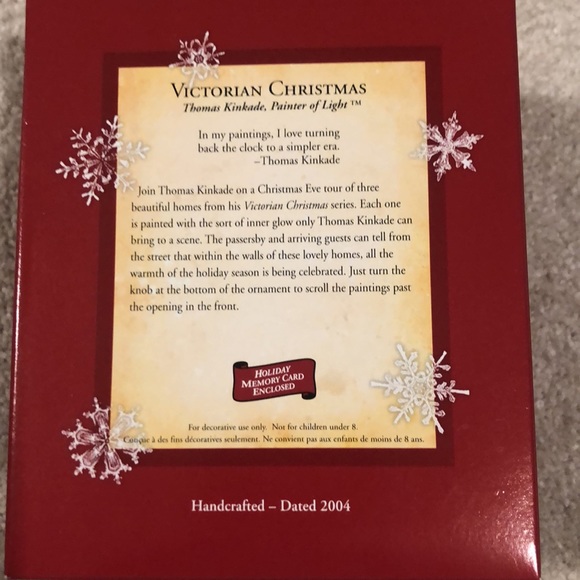 2004 Thomas Kincade Hallmark Keepsake Ornament. Victorian Christmas, NWTO - Picture 2 of 6